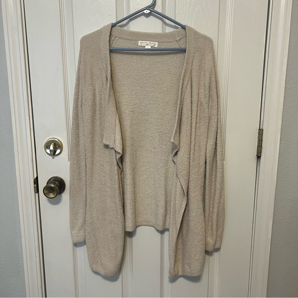 BAREFOOT DREAMS Bamboo Chic Lite Cream Flowy Cardigan Size XS/S